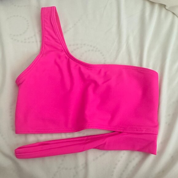 SHEIN Swim Solid Bikini Set Cut-out One Shoulder Top & Bikini Bottom 2 Piece XXS - Picture 7 of 8